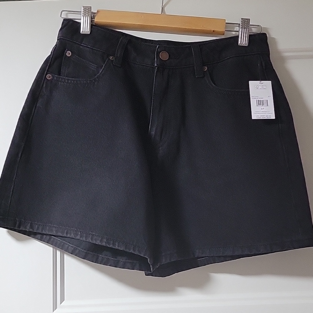 Volcom High Rise Boyfriend Short Black